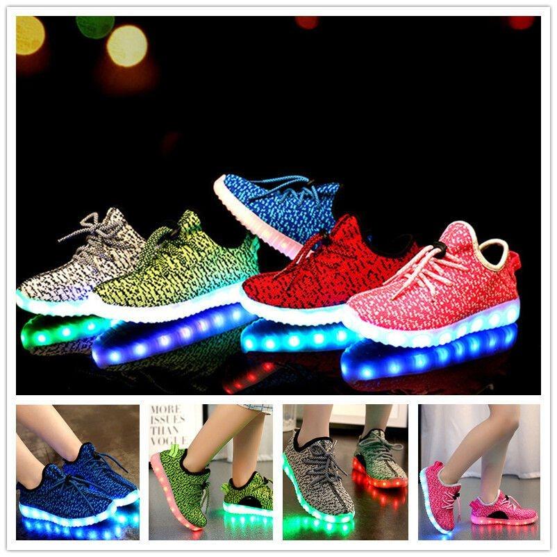Sneaker LED Leuchtend USB-Aufladung Kinder Niedrige Schuhe Mode Freizeit Geschenk
