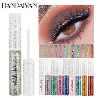 HANDAIYAN 12-Farben-Eyeliner-Lidschatten, Gelee-Gelee, buntes Augen-Make-up, Eyeliner-Lidschatten