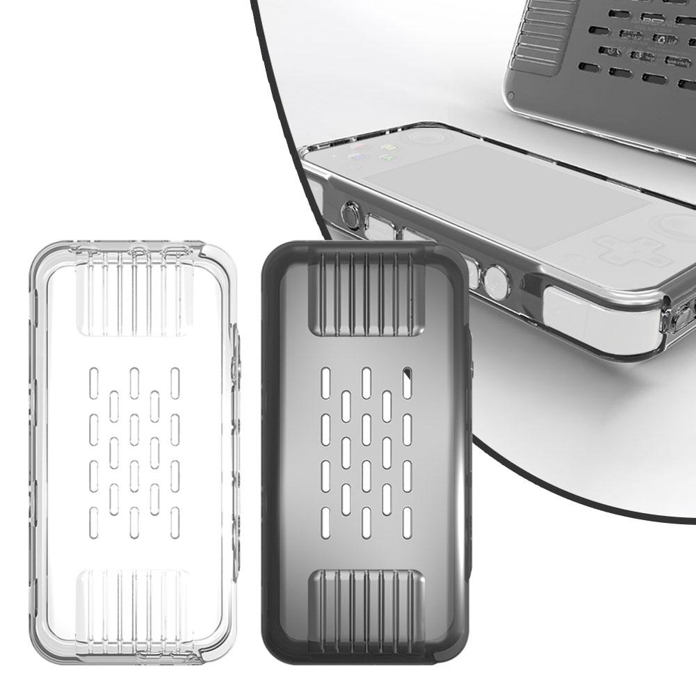 For ANBERNIC RG35XX H TPU Transparent Soft Rubber Protective Case Anti Fall And Anti Scratch Heat Dissipation Protective Shell