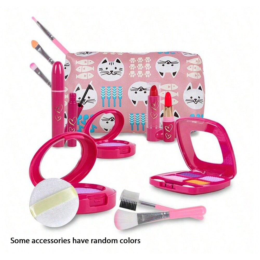 Girl Gifts Pretend Play Makeup Toys Beauty Set for Toddler Little Girls Age 3 4 5 6-8 Kids Your Princess Children's Day Birthday