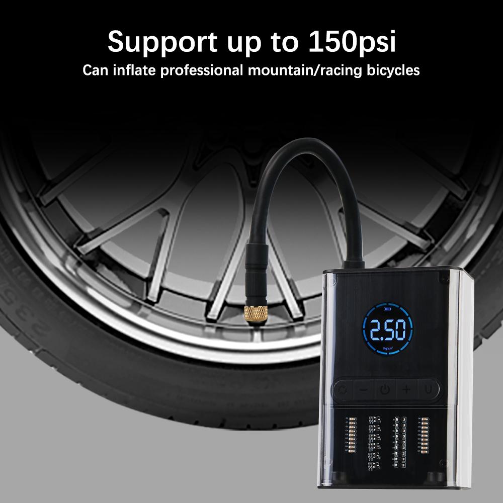 Tire Gases Machines LED SOS Light Portable Car Air Pump Wireless Intelligent Digital Display Tire Inflator Pump Car Air Compressor Electric