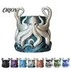 Deep Sea Plant Container 3D Printed Octopus Planter, Planter with Tray, Holder, Nautical Coastal Flower Pot Indoor Outdoor Holder for Cactus,