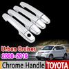 For Toyota Urban Cruiser 2008 - 2016 Chrome Handle Cover XP110 Scion xD Ist 2009 2011 2013 2015 Accessories Stickers Car Styling