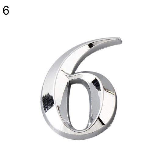 Platerowana tablica na drzwi domu Numer adresu Cyfra Rysunek Tabliczka Znak Hotel Home Decor