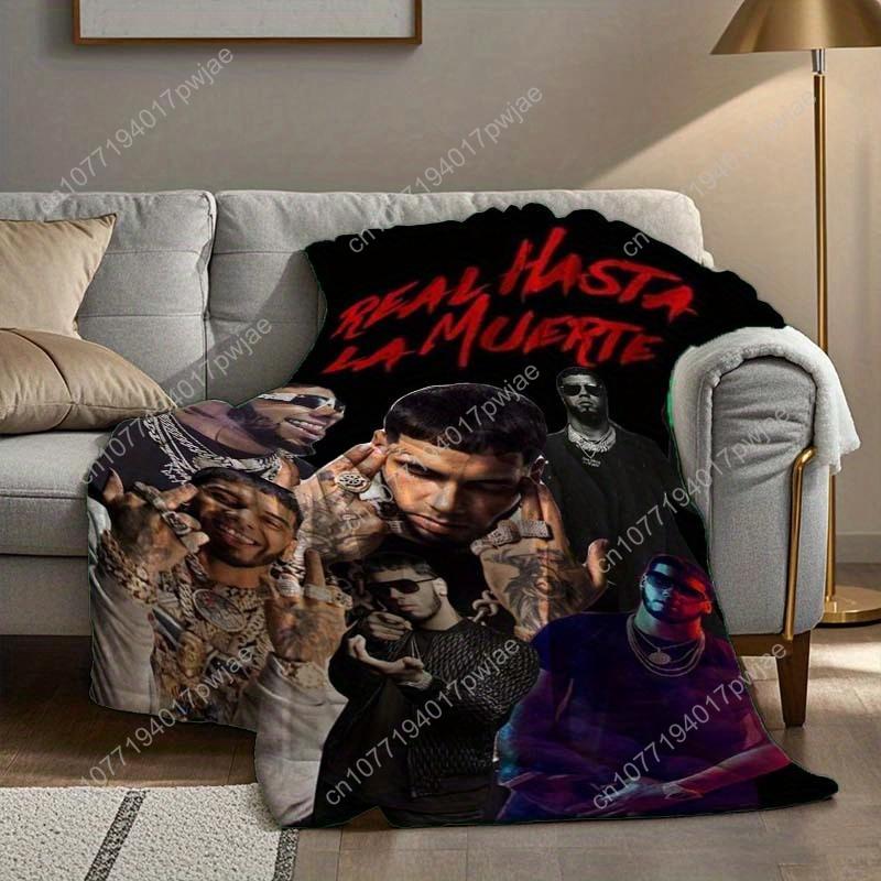 Real Hasta La Muerte Poster Flannel Blanket Soft Flannel, Suitable for Sofa Bed Travel Camping - Machine Custom Blankets
