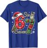 Sechs Sieben 67 Lustiges Meme Niedlich Weihnachten Familie Unisex T-Shirt