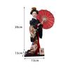 Geisha Japonaise Figurine de Collection 12 pouces Oriental Ancien Kabuki Folk pour Décoration de Table Étagère Maison Bureau Cadeau pour Enfants
