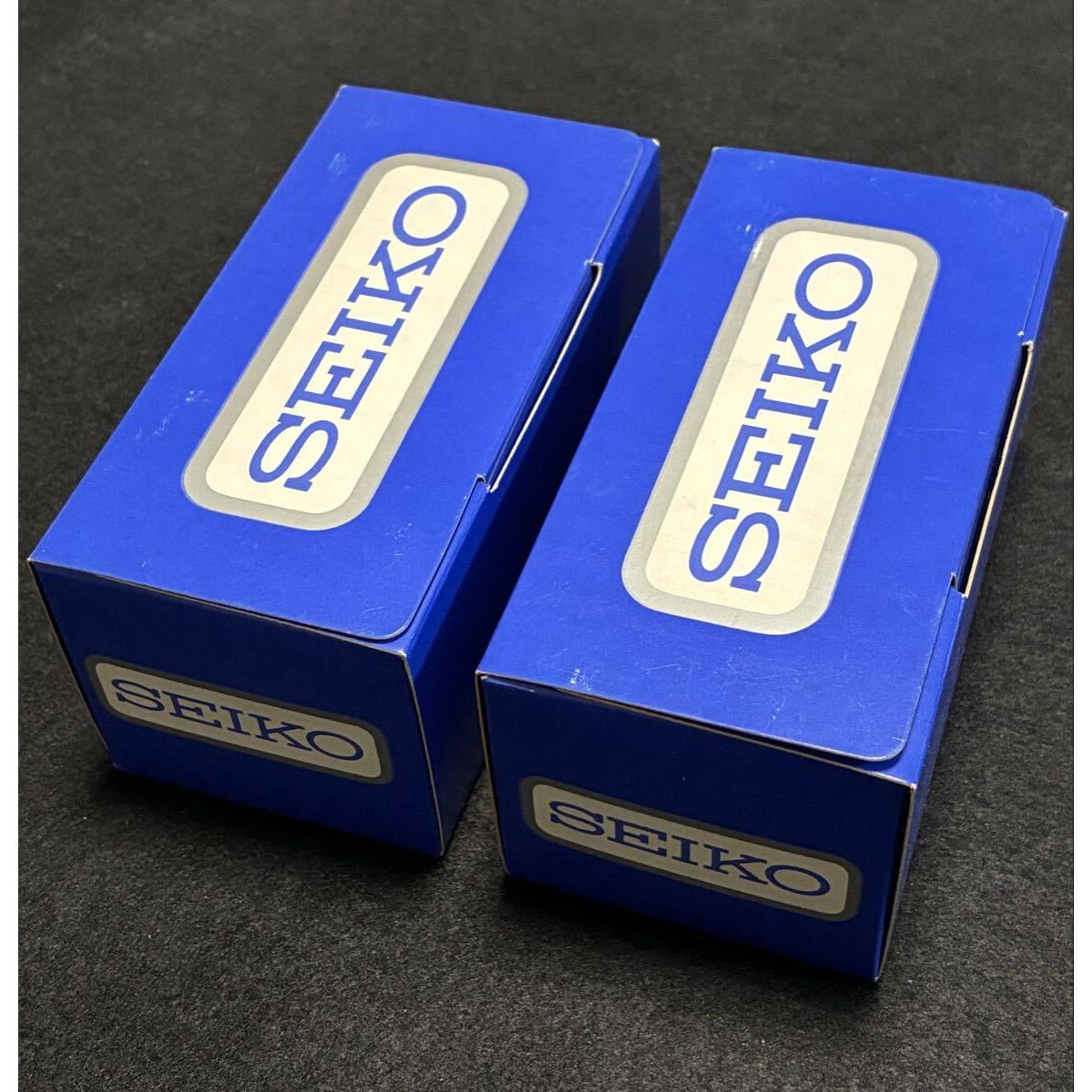 Rare SEIKO Seiko Blue Cosmetic Box Vintage Set of 2