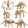 2017 Dinosaur Model Toy Archaeological Excavation Scientific Research Dinosaur Skeleton 12 Simulated Dinosaur Ornaments Collection