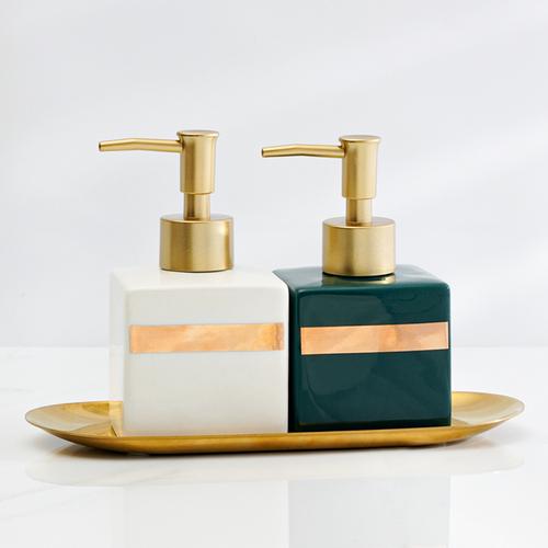 Bathroom Hand Sanitizer Soap Dispenser Gold Press Ceramic Lotion Bottle Hand Sanitizer Dispenser Bottle Bathroom Accessories