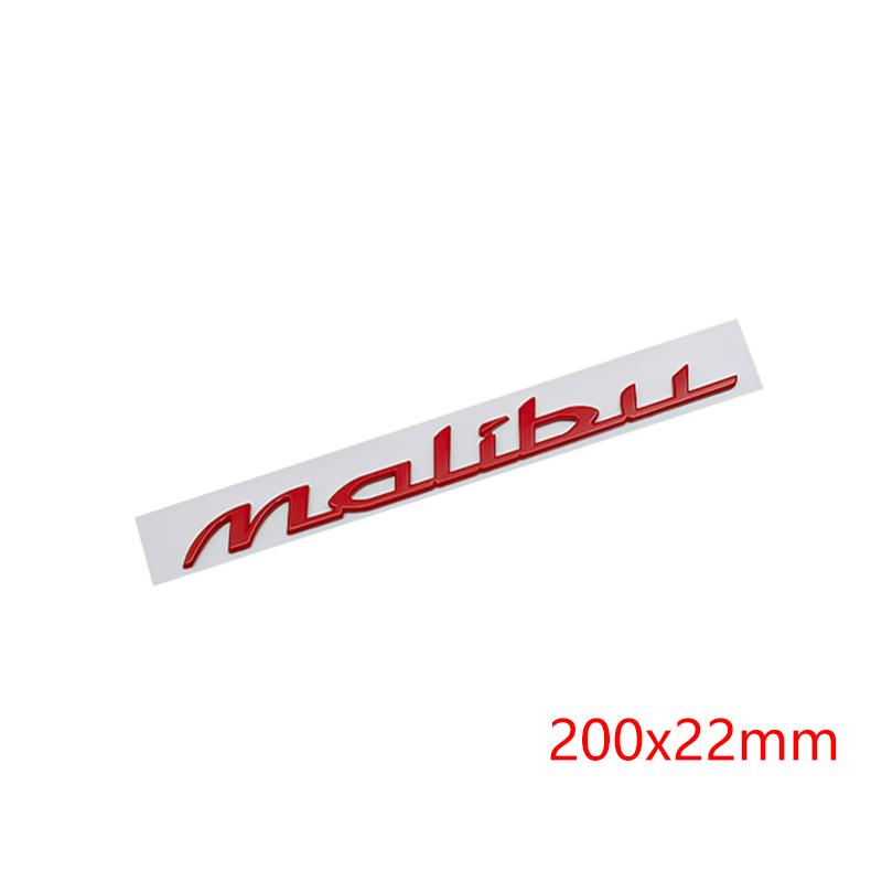 

Modified Car Sticker for Chevrolet Malibu Letter ABS Side Fender Rear Trunk Emblem Replaced Decoration Auto Exterior Accessories