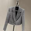French Style Luxury Short Jacket Exudes Elegant Fragrance Fashion Long Sleeve Coat