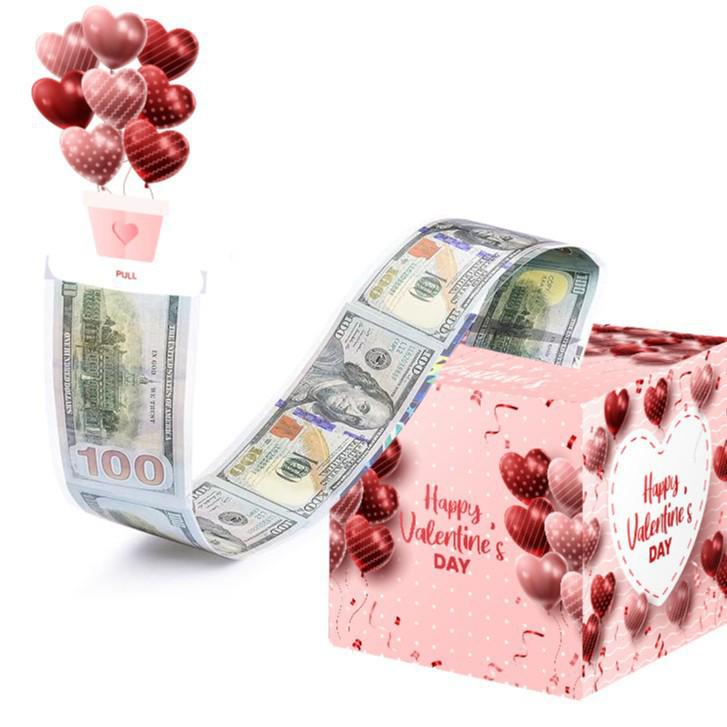 Cross-border Valentine's Day Surprise Money Red Envelope Gift Box
