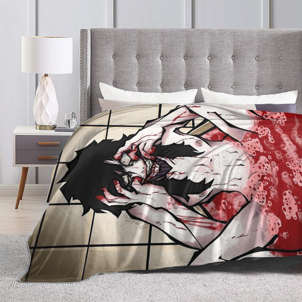 Badezeit Jeff the Killer Flanelldecke Superweiche Kuscheldecke für Schlafzimmer Picknick Lustige Tagesdecke Sofa Bettbezug