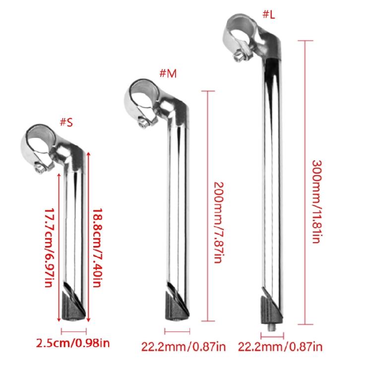 Manillar de Bicicleta Potencia de Manillar Aleación de Aluminio Potencia de Manillar Cuello de Cisne Elevadores Potencia 22.2mm Bicicletas Tubo Roscado Duradero