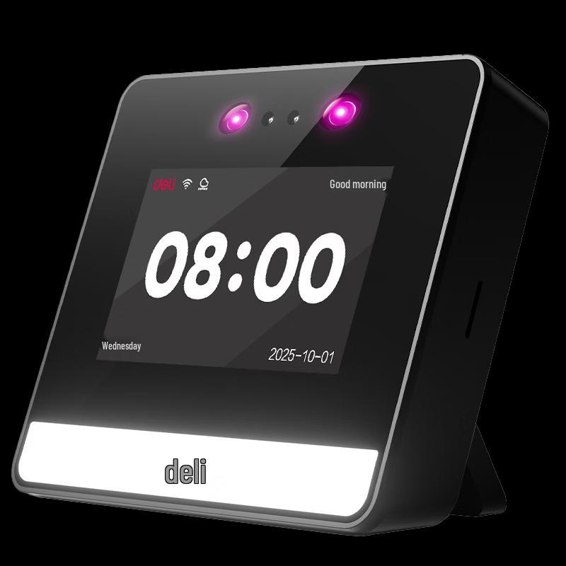 Deli DL-D5S Smart Facial Recognition Time Clock CN plug (adapter included)