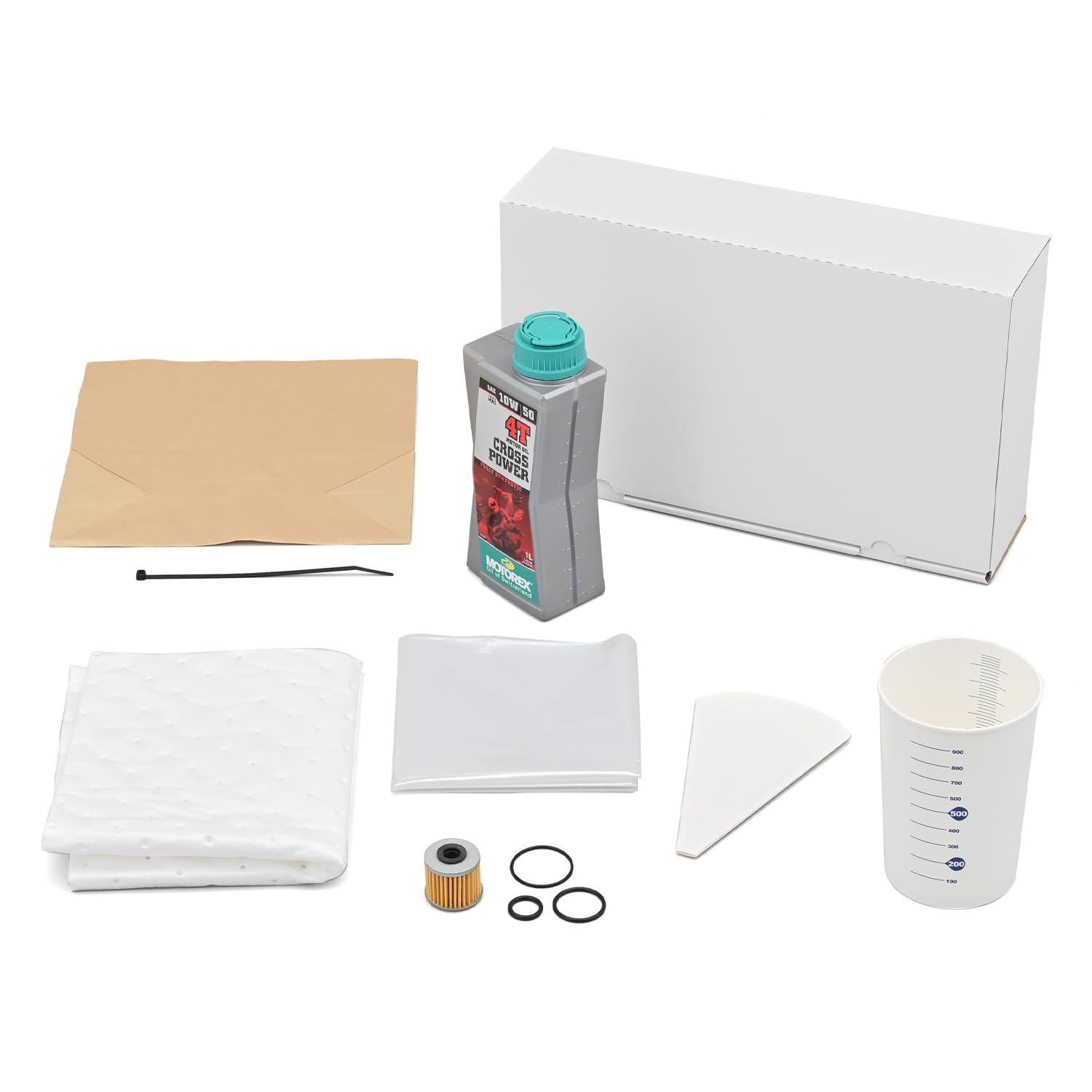 

Daytona Motorcycle Oil Filter for Super Cub, Cross Cub, etc., 10W-50 Engine Oil, Used Oil Disposal Pack, Oil Change Set, Serial Number: S-50