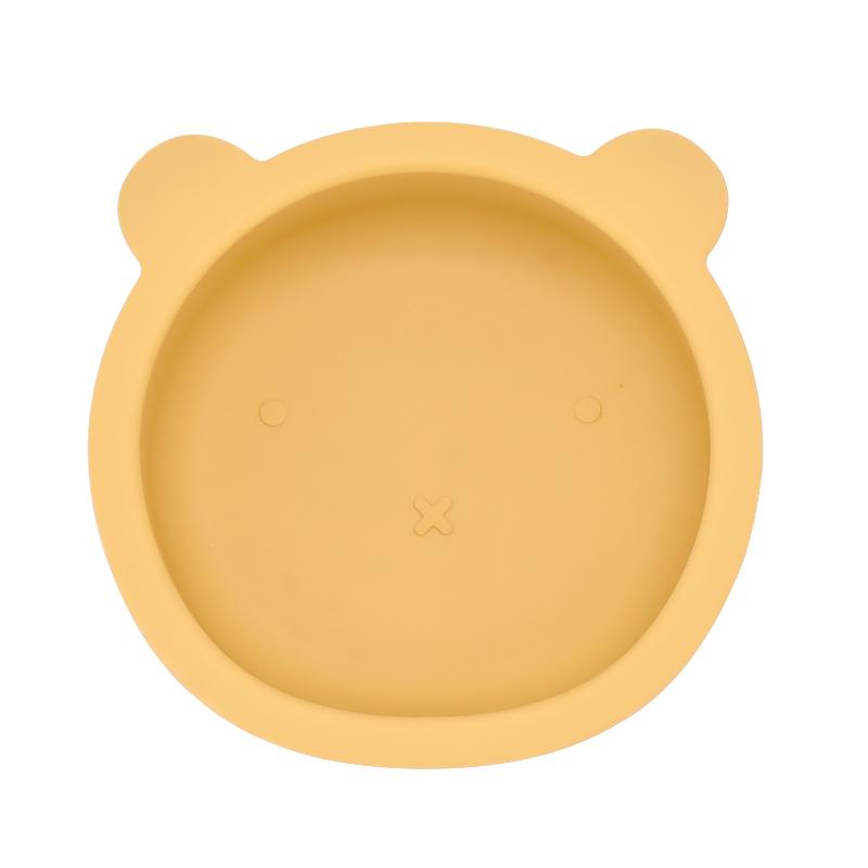 Baby Silicone Feeding Bowl Cute Lion Shape Tableware Waterproof Non-Slip Silicone Dishes