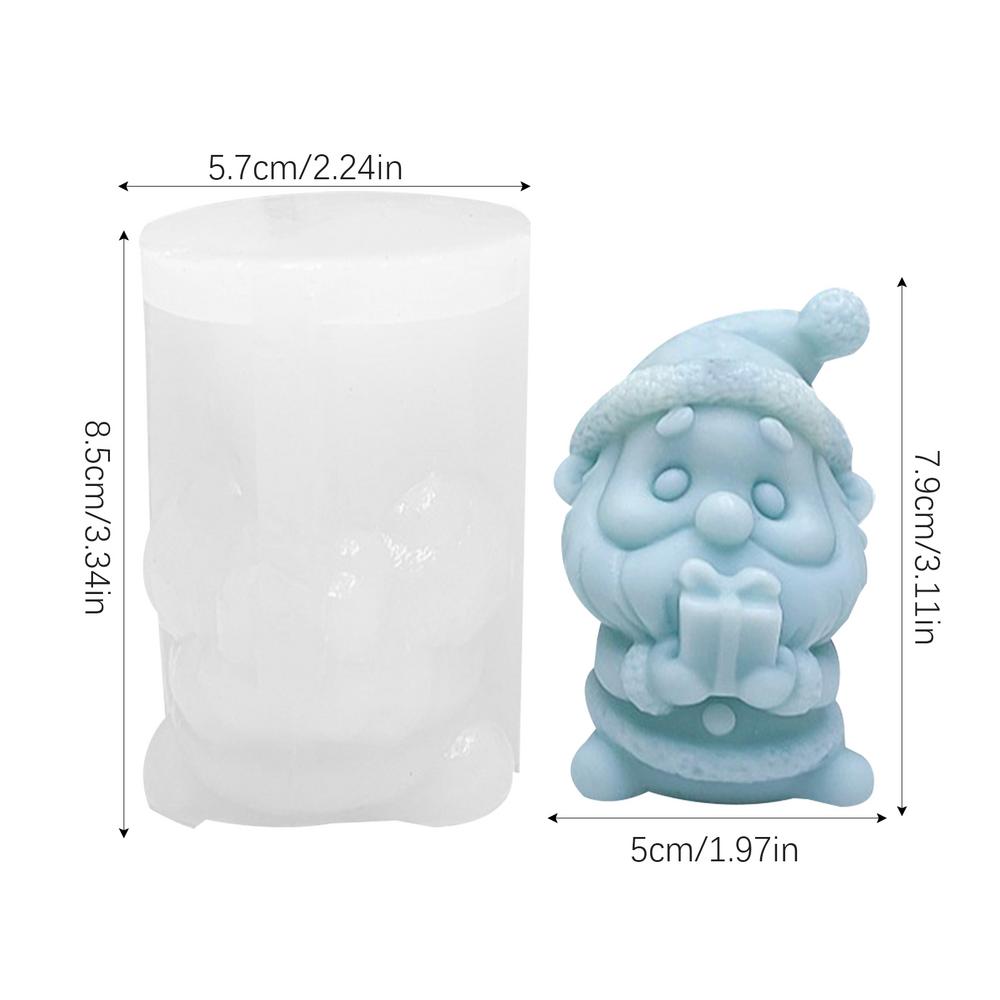 

DIY Christmas Silicone Candle Mold for Handmade Aromatherapy Candles, Plaster Crafts, and Resin Casting