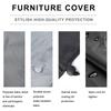 Garden Sunbed Cover Waterproof, Outdoor Patio Lounge Chair Recliner Protective Cover, All-Season Use