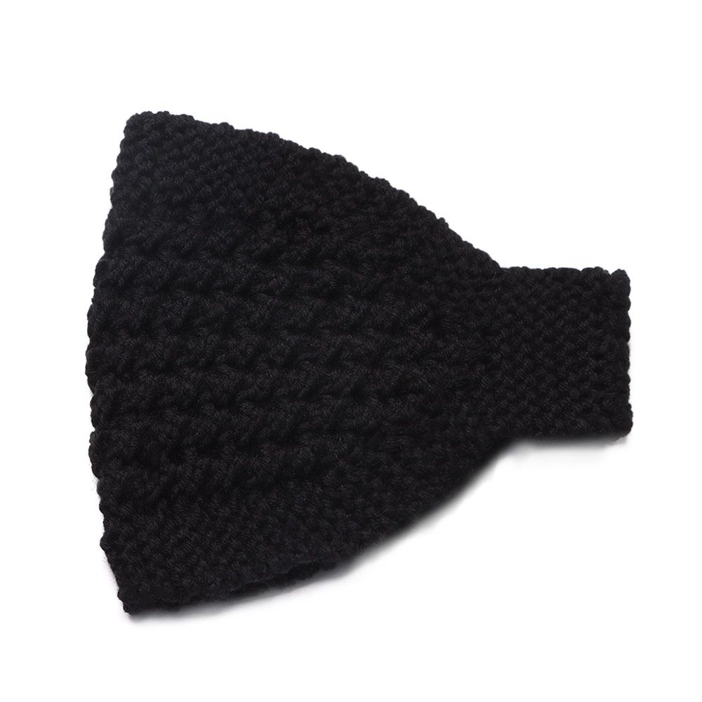 

Warm Headwear Scarf for Girls Winter Headbands Warmers Hat Head Wraps Knitted Turban чорний