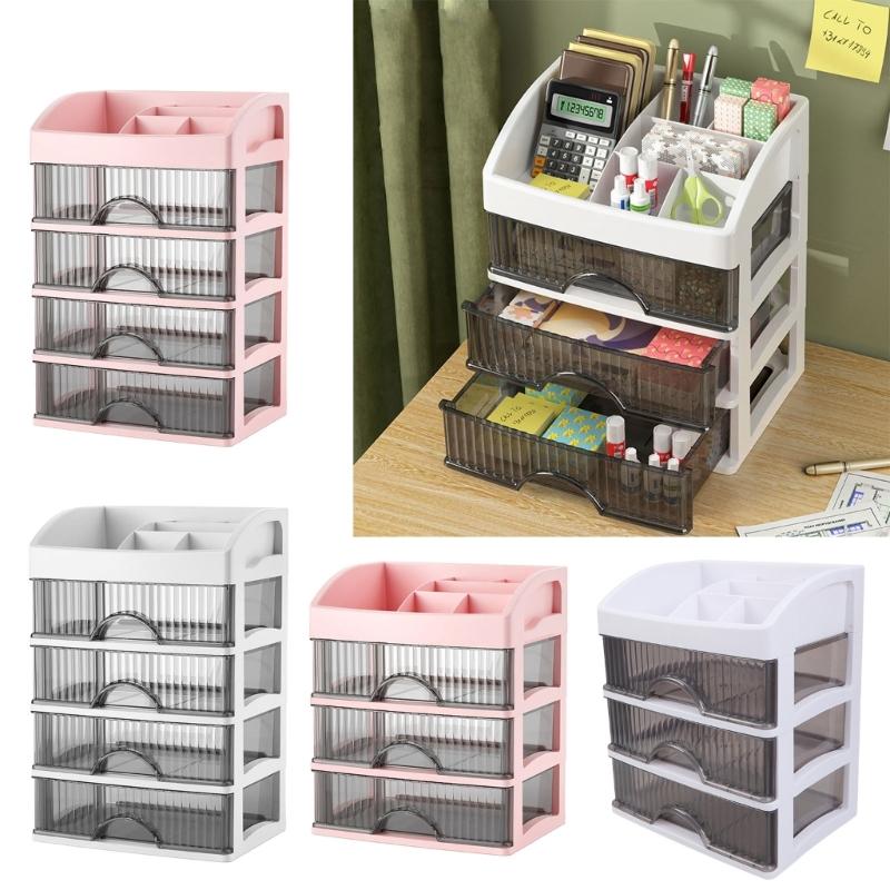 Portable Sturdy PP Drawer Cabinet Home Accessory for Desktop Organization Stylish for Various Office Items Storage