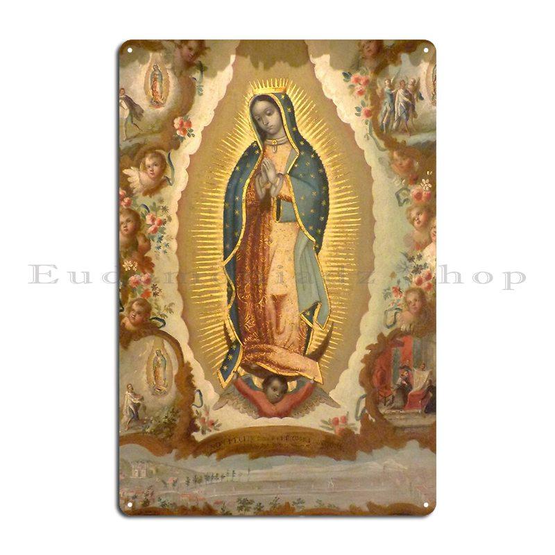 

Our Lady Guadalupe Virgin Mary Of Mexico Mexican Tilma Juan Diego 202 2020 Metal Plaque Poster Pub Plates Garage Personalized 20x30cm（7.8x11.8inch）