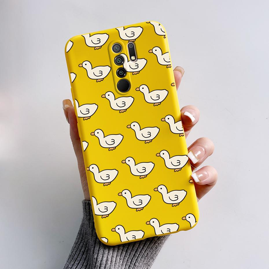 For Xiaomi Redmi 9 Case Redmi 9 Prime Cover M2004J19G M2004J19C redmi9 Cute Cartoon Bear Silicone TPU Soft Phone Case Back Cover