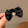 Black Bows Hair Clip For Women Stylish Design Comfortable Lightweight Anti Slip Hair Clip for Daily Party Wear