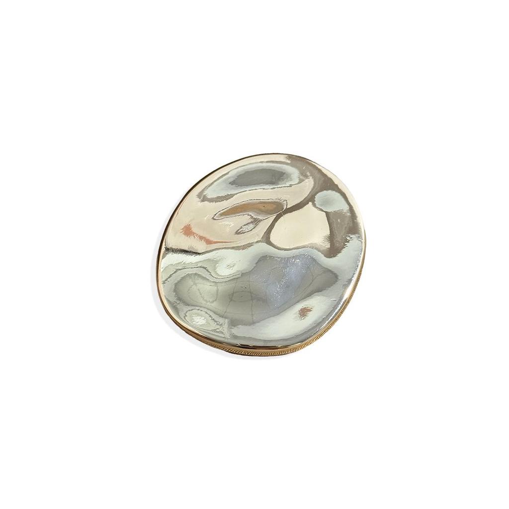 Chic French Retro Geometric Brooch for Jackets & Sweaters