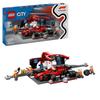 LEGO Ciudad 60443 Parada en boxes de F1 con coche Ferrari - Juguete para niño a partir de 6 años