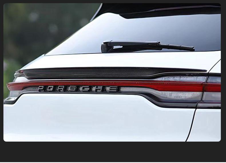 Porsche Macan & Cayenne Carbon Fiber Rear Spoiler: No-Drill Diffuser Wing Modification