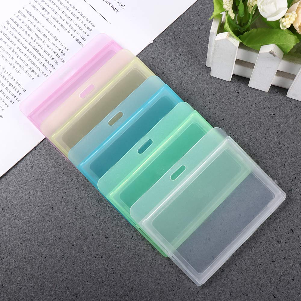 Retractable Key Holder Transparent Badge Holder Name Card Cover ID Card Holder Bank Card Holder