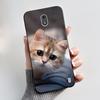 Casing For Nokia 2 2.1 2.2 3 3.1 Case Aesthetic Fashion Cute Cat Shockproof Back Cover Black Slim Soft TPU Silicone Phone Case