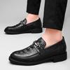 Embossed Crocodile Pattern Invisible Inner Height Increase 4.5CM Business Casual Dress Leather Shoes Men's Shoes