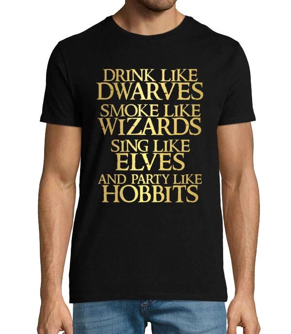 Drink Like Dwarves Lord Of The Rings Unisexs TShirt S