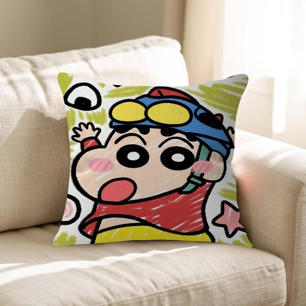 Anime CCrayon SShinChan Cushion Cover Car Throw Pillow Case For Sofa Car Christmas Gift