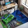 Tappeto con motivo Minecraft, Tappetino da interno/esterno, per Picnic, Sala giochi, Camera da letto, Ufficio, Soggiorno, Tappeto decorativo per la casa, Regalo di compleanno
