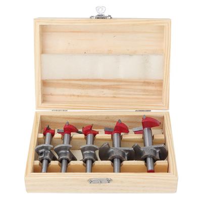 5pcs Forstner Drill Bit Set Woodworking Hole Saw Wood Cutter 1520253035mm