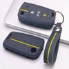 Key Fob Cover for VW Golf Tiguan Passat Polo Octavia A7 Mk7 Mk2 B8 with Keychain Anti-Scratch Surface Shockproof Structure Soft Grip Texture
