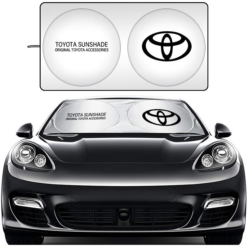 ACH1 Car interior stickers Car Windshield Sunshade Cover Sun Visor UV Protector For Toyota Corolla Camry rav4 Yaris hilux prius PRODA
