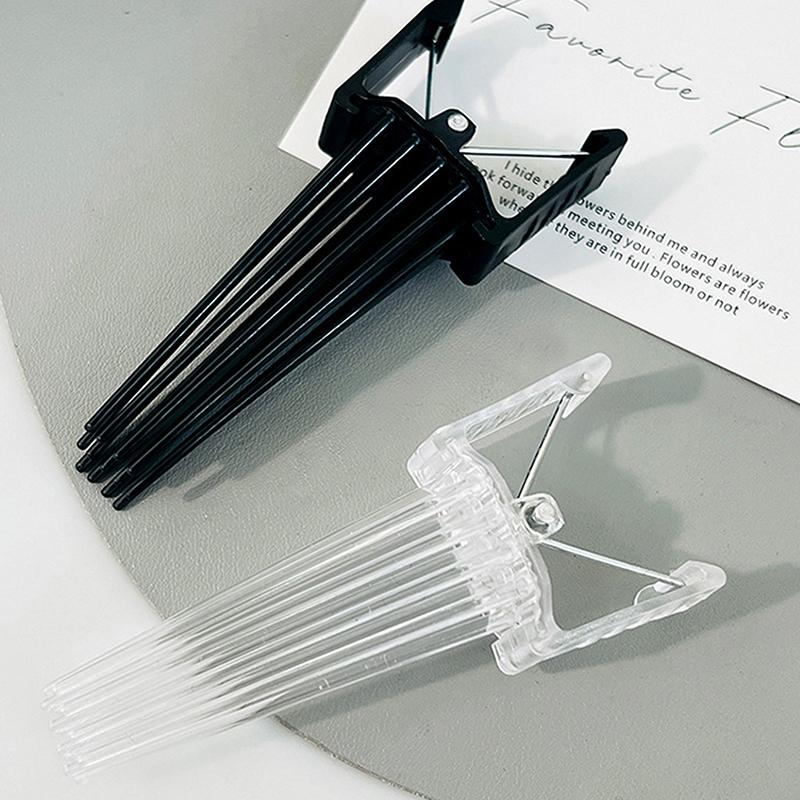 Einfache flauschige Haarnadel, Lockenansätze, hoch, natürlich, flauschige Haarspange, Damen-Lockenstab, Haarstyling-Tool, Kamm