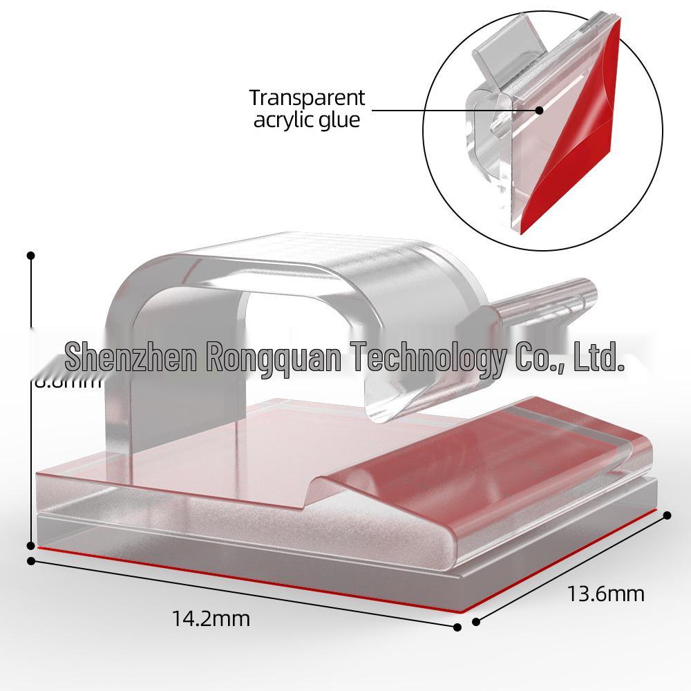Klip do Organizacji Przewodów i Kabli Sieciowych Kamery Samochodowej na Deskę Rozdzielczą - Zarządzanie Kablami na Biurko