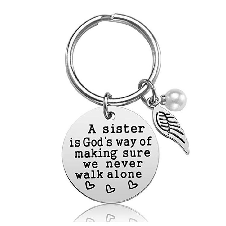 Friendship Sister Keyring with Pendant Friend Keychain for Birthday Gift Keyring 1
