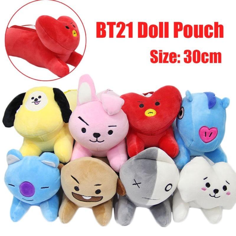 Bt21 Tas Stoffpuppe Beutel Spielzeug Mit Beliebten Bangtan Boys Bts Plüsch Federmäppchen Für Kpop Fans