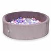 Dry Pool 130x40 Corduroy Lavender 700 Balls: Transparent, White, Powder Pink, Heather