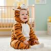 Pyjama Onesie Kostüm Verkleidung Schlafanzug Tiger Baby 90: 78-86 Cm