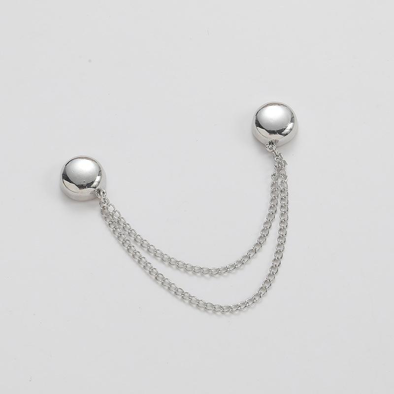 No-Sew Magnetic Alloy Hem Adjuster & Waist Cinch Chain - Pant Leg Clip, Clothing Shortener Tool with Decorative Buckle
