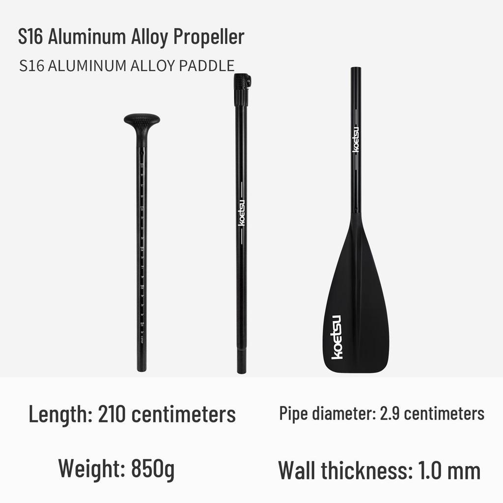 KOETSU Surf Paddleboard Dual-Use Aluminum Paddle: Single/Double Head Kayak & Paddleboard Paddle
