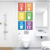 Kids Bathroom Rules Posters and Prints Wash Brush Floss Flush Canvas Painting Colorful Wall Pictures for Living Room Home Decor